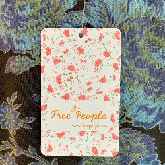 NWT Free People maxi dress with bell sleeves, size 8 - Picture 10 of 12